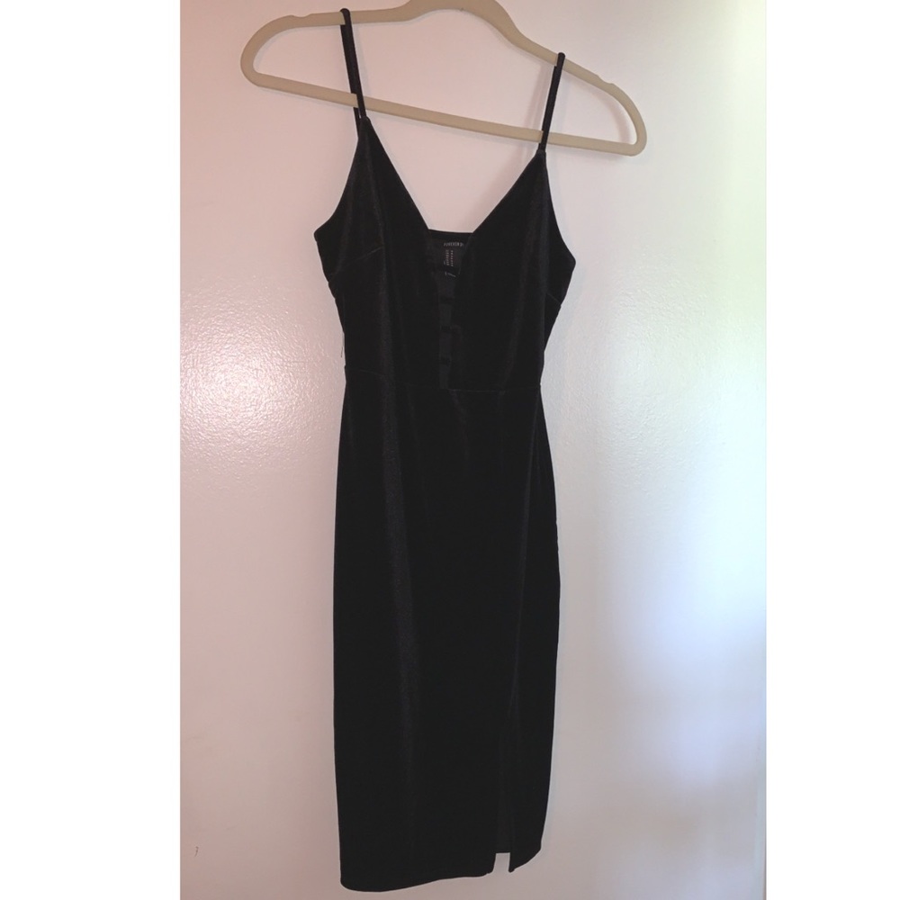 Black spaghetti strap dress